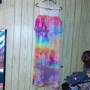 Cato Woman's casual day dress original TieDye size 14-16W